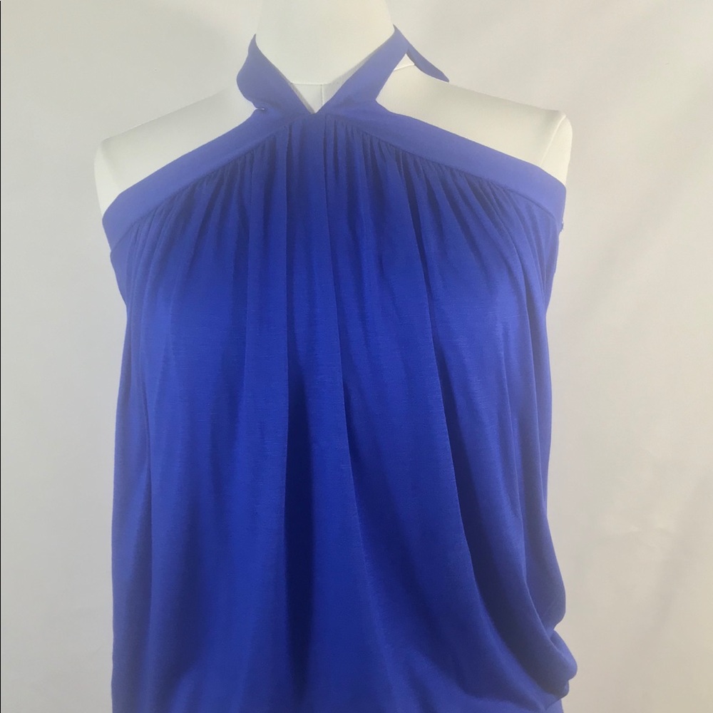 Chic Royal Blue Halter Top